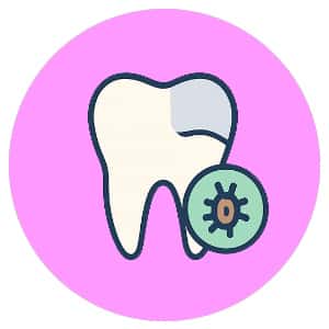 secundary caries amalgam filling